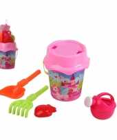 Roze prinsessen strandemmer zandbak speelset voor kinderen trend