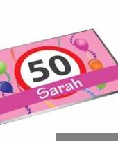 Roze sarah 50 deurmat trend