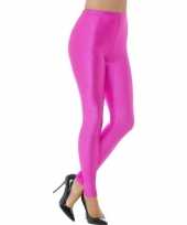 Roze spandex verkleed legging voor dames trend