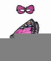 Roze vlinder verkleedset voor meisjes trend