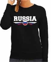 Rusland russia landen sweater zwart dames trend