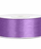 Satijn sierlint lila paars 25 mm trend