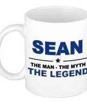 Sean the man the myth the legend collega kado mokken bekers 300 ml trend