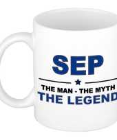 Sep the man the myth the legend collega kado mokken bekers 300 ml trend