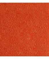 Servetten elegance oranje 3 laags 15 st trend