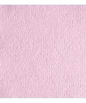 Servetten elegance roze 3 laags 15 st trend