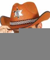 Sheriff hoeden bruin trend