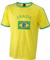 Shirts met vlag van brazilie heren trend 10033160