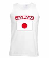 Singlet-shirt tanktop japanse vlag wit heren trend