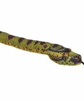 Slangen speelgoed artikelen anaconda knuffelbeest groen 137 cm trend