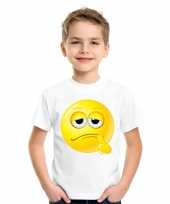 Smiley t-shirt bedenkelijk wit kinderen trend