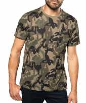 Soldaten leger verkleedkleding camouflage shirt heren trend