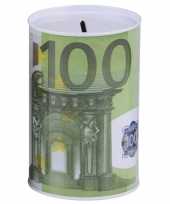 Spaarpot 100 euro biljet 8 x 11 cm trend