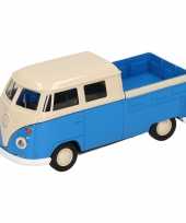 Speelgoed blauwe volkswagen t1 pick up auto 1 36 trend