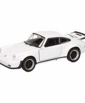 Speelgoed witte porsche 911 turbo auto 12 cm trend