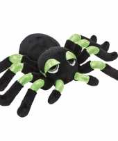 Spinnen speelgoed artikelen tarantula knuffelbeest groen 13 cm trend