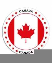 Sticker met canadese vlag trend