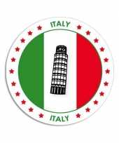 Sticker met italiaanse vlag trend
