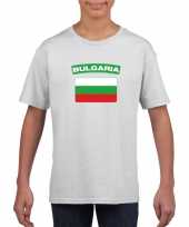 T shirt met bulgaarse vlag wit kinderen trend