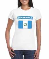 T shirt met guatemalaanse vlag wit dames trend