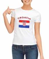 T shirt met vlag kroatische print voor dames trend