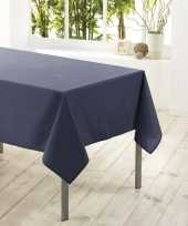 Tafelkleed tafellaken antraciet grijs 140 x 250 cm textiel stof trend