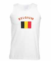 Tanktop met vlag belgie print trend