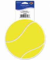 Tennisbaan sticker tennisbal 13 cm trend