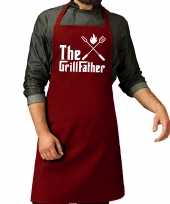 The grillfather barbecue bbq schort rood voor heren trend