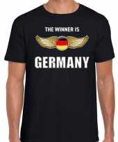 The winner is germany duitsland t-shirt zwart voor heren trend