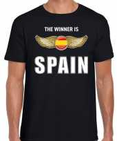 The winner is spain spanje t-shirt zwart voor heren trend