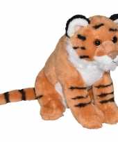 Tijgers speelgoed artikelen tijger knuffelbeest bruin 20 cm trend