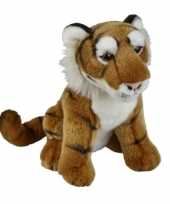 Tijgers speelgoed artikelen tijger knuffelbeest bruin 28 cm trend