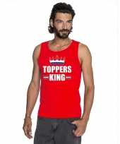 Toppers rood toppers king mouwloos shirt heren trend