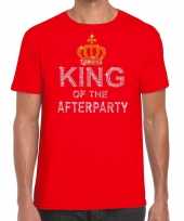 Toppers rood toppers king of the afterparty glitter t-shirt heren trend