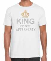 Toppers wit toppers king of the afterparty glitter t-shirt heren trend
