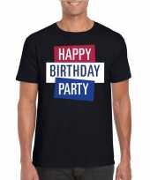 Toppers zwart toppers happy birthday party heren t-shirt officieel trend