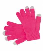 Touchscreen handschoenen roze trend