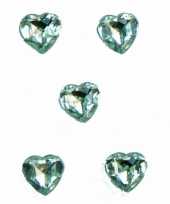 Transparante hartjes diamanten 20 stuks trend