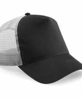 Truckerspetje zwart grijs trend