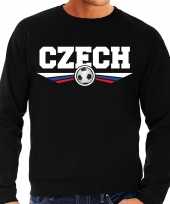 Tsjechie czech landen voetbal sweater zwart heren trend