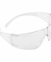 Veiligheidsbril vuurwerkbril voor volwassenen 18gr transparant trend