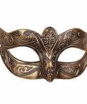 Venetiaans goud kunststof oogmasker trend
