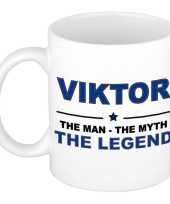 Viktor the man the myth the legend collega kado mokken bekers 300 ml trend