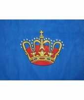 Vlag van de koning 150 x 90 cm kinderfeestje versiering trend