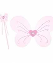 Vlinder verkleedset roze voor meisjes trend