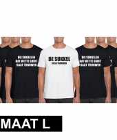 Vrijgezellenfeest heren t-shirt pakket de sukkel maat l trend