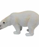 Witte plastic ijsbeer 11 cm trend