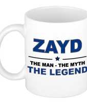 Zayd the man the myth the legend collega kado mokken bekers 300 ml trend