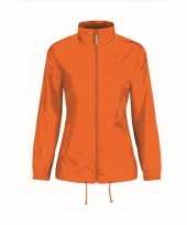 Zomerjasje windjas oranje voor dames vrouwen trend